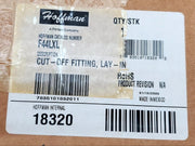 Hoffman F44LXL Wireway Section Cutoff Fitting Lay-in 4" x 4" x 9" to 15" Length 7