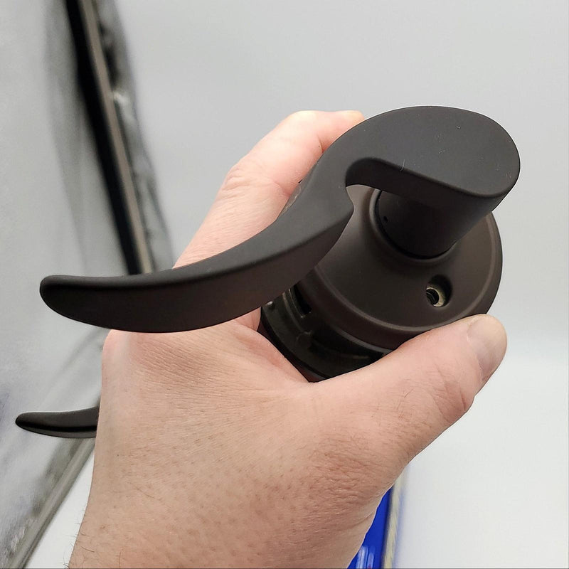 Schlage Door Lever Passage Latch 2-3/8" or 2-3/4" BS Oiled Bronze Avanti F10 2