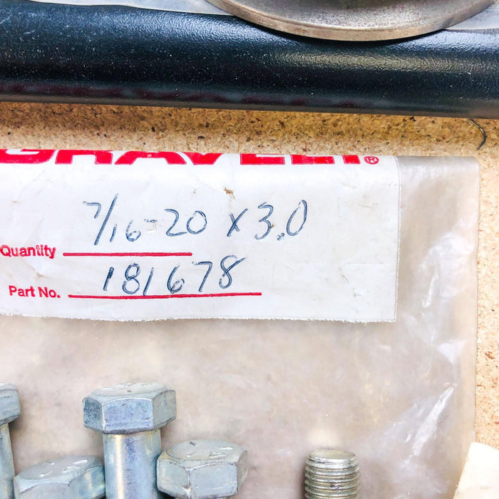 Ariens Gravely 181678 Bolt Hex 7/16-20x3.0 OEM NOS Replaced by 05900037 Clear 2