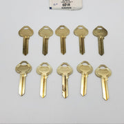 10x Ilco Russwin 6D1R Key Blanks Nickel Silver 6 Pin Look Alike NOS 3