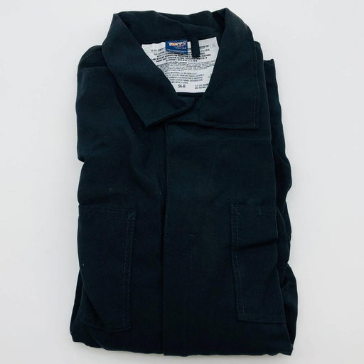 Topps CO07-5505 Coveralls Flame Resist 56R Nomex 4.5oz Unlined Navy Blue No Tags 1