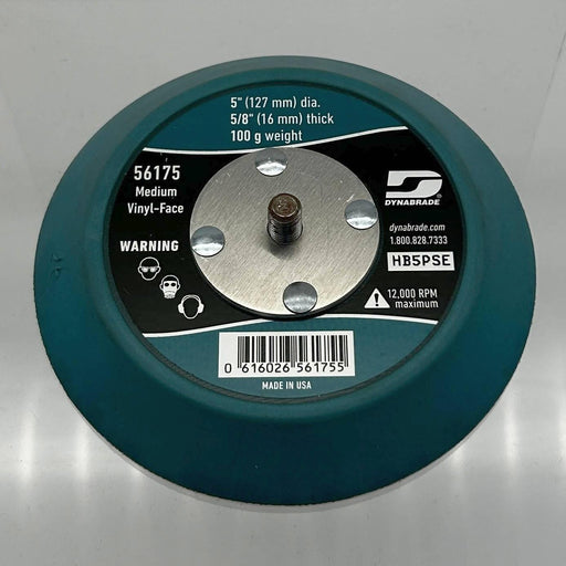 Dynabrade 56175 Orbital Disc Pad 5in Non Vacuum Medium Density 5/8" Thick 1