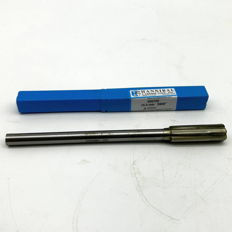 Hannibal 400150 Reamer Straight Shank and Flute Type 400 0.5906/15mm 7/16 Shank