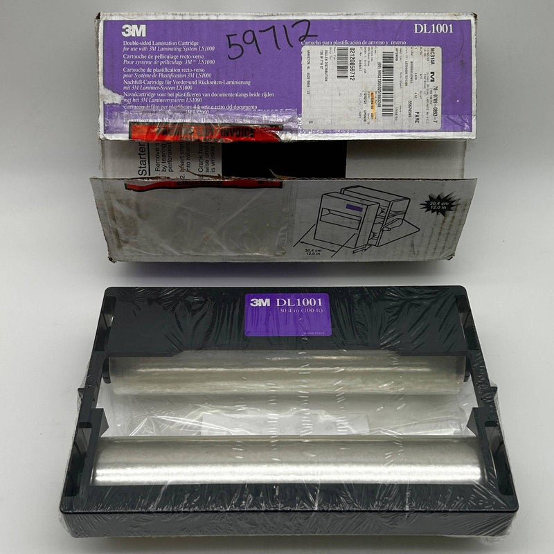 3M DL1001 Dual Sided Lamination Cartridge Refill 12in wide X 100ft long 59712 1