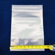 Box Partners PB4028 Reclosable Poly Bag 9x12 6 Mil White Block Pack of 100 4