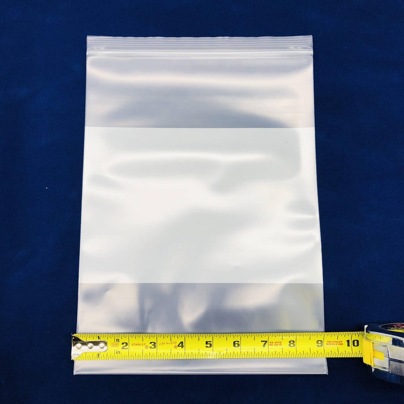 Box Partners PB4028 Reclosable Poly Bag 9x12 6 Mil White Block Pack of 100 4