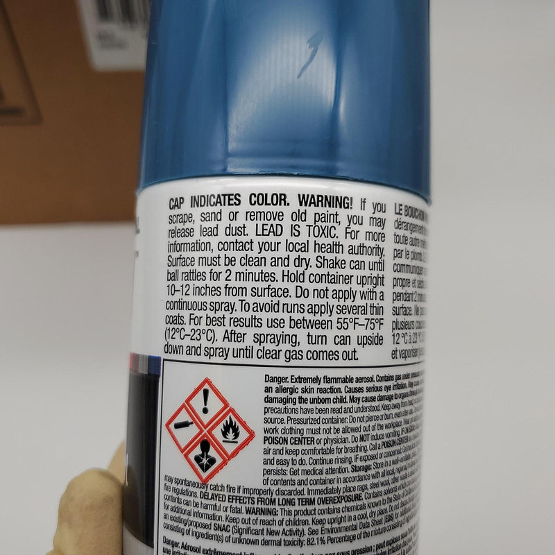 Krylon 4403 Industrial Enamel Spray Paint Blue Indoor / Outdoor 12x 10 Oz Cans 3