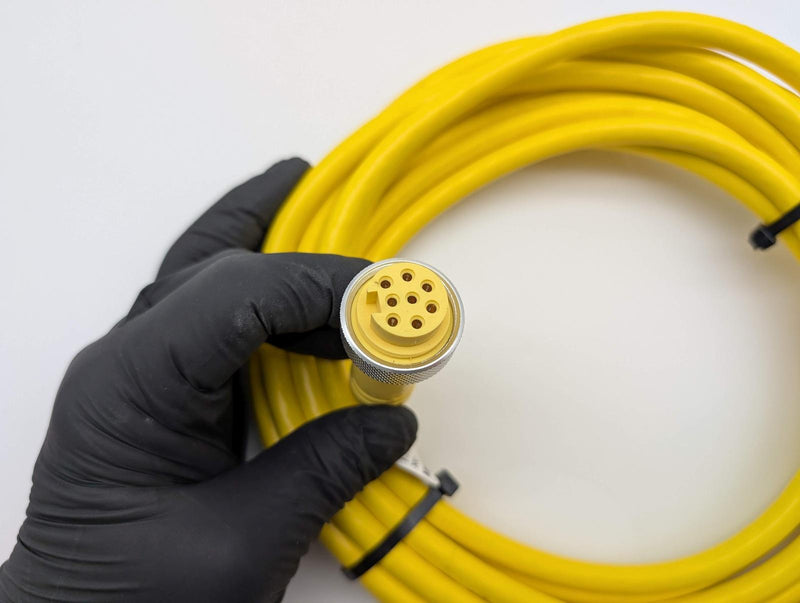 Mencom MIN-8FPX-20 Mini Cable Size II 8 Pin Female 20ft Yellow PVC 5A 2