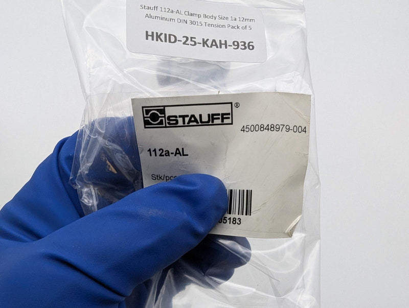 Stauff 112a-AL Clamp Body Size 1a 12mm Aluminum DIN 3015 Tension Pack of 5 4