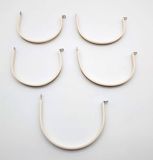 Star 4" Cushioned Hose Clamps 304 Stainless Steel White PVC Pack of 5 1