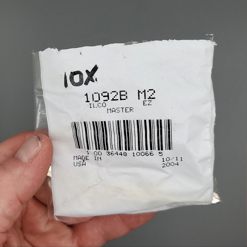 10x Ilco 1092B Padlock Key Blanks Master Lock 7K Equivalent Nickel Plated NOS 3