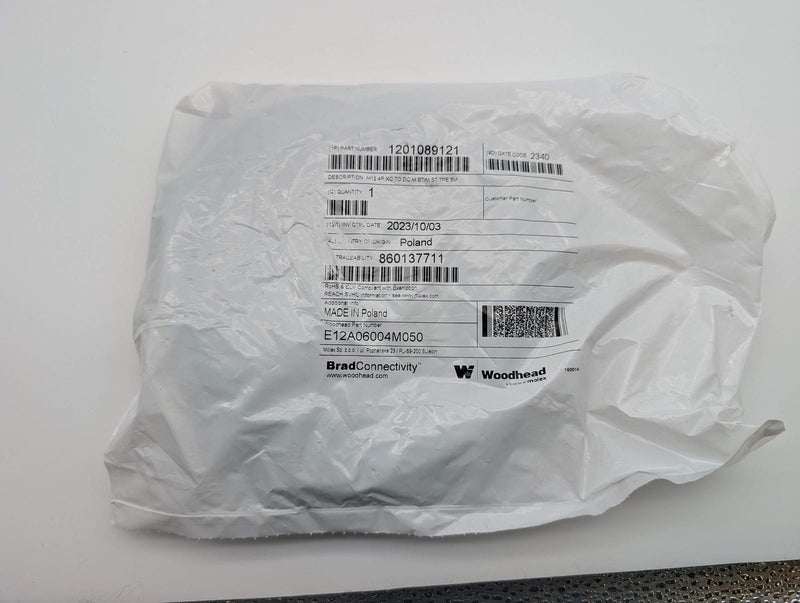 Brad Connect E12A06004M050 M12 Cable 8 Pole X-Coded Male to 4 Pole Female 5M 5