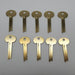 10x Ilco 1068E Key Blanks For S&G Safe Deposit Box 96G Nickel Silver NOS 3