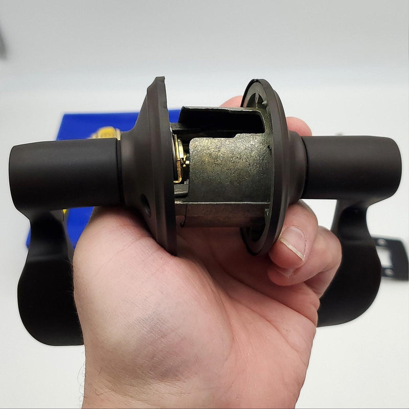 Schlage Door Lever Passage Latch 2-3/8" or 2-3/4" BS Oiled Bronze Avanti F10 4