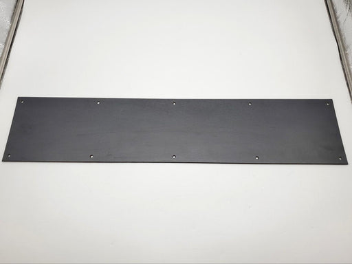 Door Kick Plate 6" x 34" Flat Black 1/8" Thick Burns Manufacturing Plastic USA 2