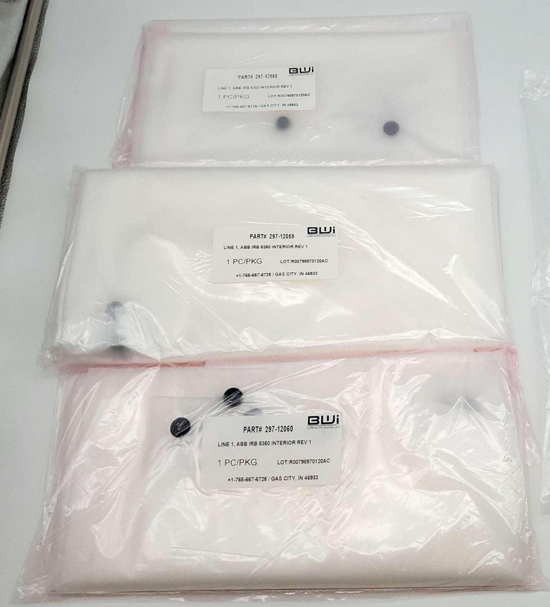 BWI 297-12061 Robot Cover for ABB IRB 5350 Door Opener Interior Rails Right Side 1