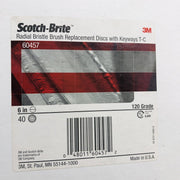 3M Scotch Brite 60457 Radial Bristle Brush Replacement Discs 6in w/ Keyways 40PK 2
