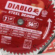 Diablo D0756F Circular Saw Blade 7-1/4" w/ 5/8" Arbor 56T Fine Cuts Thin Ferrous 4