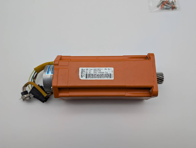 ABB 3HAC10674-1 Robot Servo Motor Unit Axis 4-6 w/ Pinion 138W 2