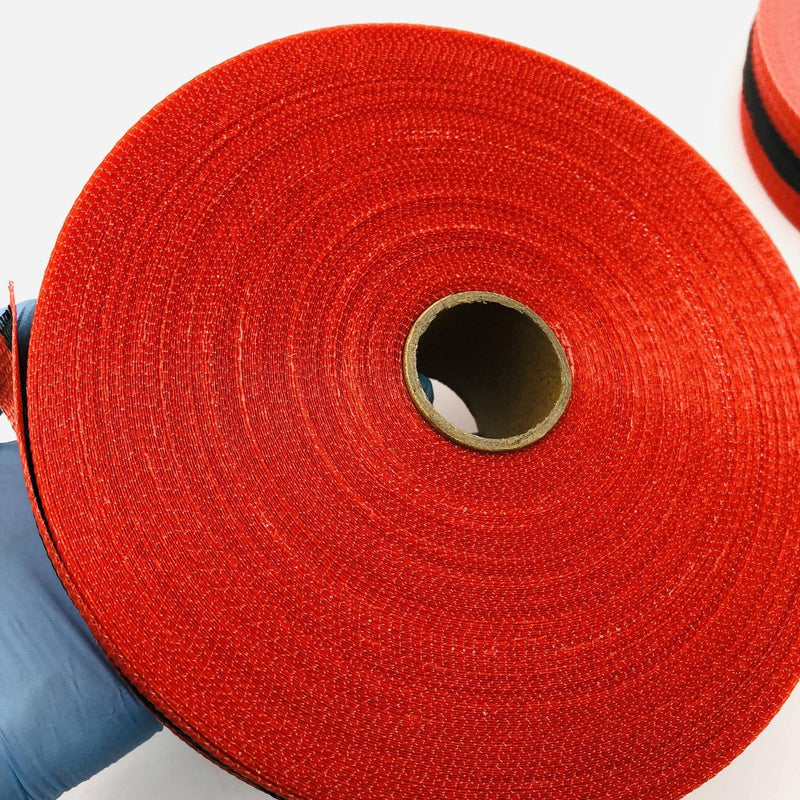 Presco SBW2RBK200 Woven Barricade Tape 2in x 200ft Red with Black Stripe 2 Rolls 5