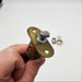 Yale Sliding Door Lock Push Turn 1-1/8" X 0.8" Cylinder 1/2" Throw Keyed Alike 4