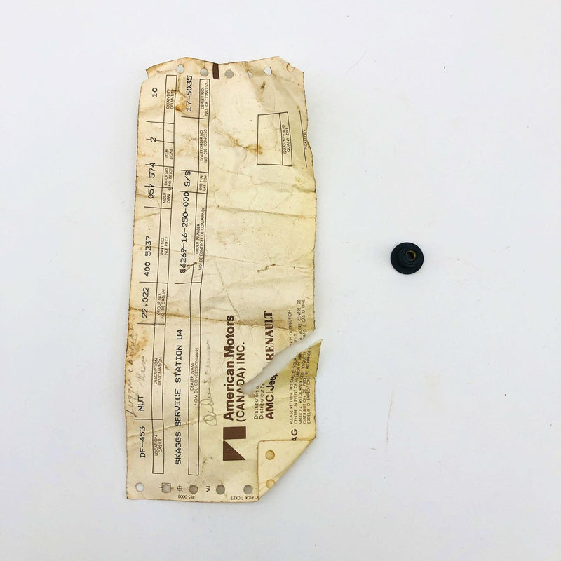 AMC Jeep 4005237 Nut for Bumper Screw Hood OEM NOS 81-86 CJ 5-8 Scrambler 5