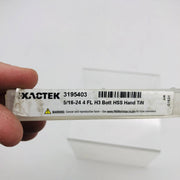 Exactek 3195403 End Mill 5/16-24 4 Flute H3 Bott HSS Hand TiN G1521 2