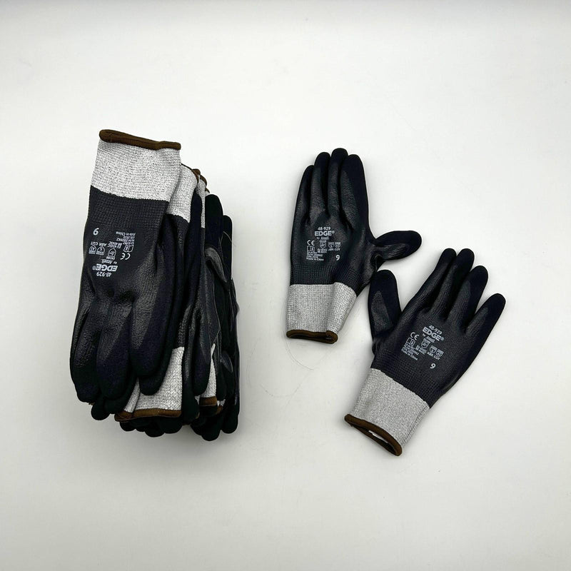 Ansell Edge 48-929 Cut and Oil-Resistant Gloves Size 9 Large Nitrile Coat 12 Prs 9