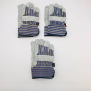 MCR Safety 1400 Split Leather Palm Work Gloves Size XL Safety Cuff 2.5"L 3 Pair 7