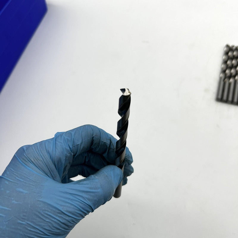 Cle-Line C22987 Jobber Length Drill Bit 1898 Letter S General Purpose Bright 6pk