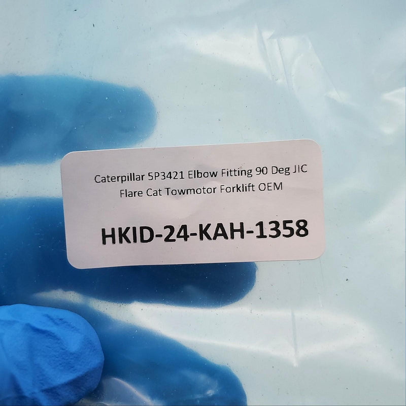 Caterpillar 5P3421 Elbow Fitting 90 Deg JIC Flare CAT Heavy Equipment OEM 6