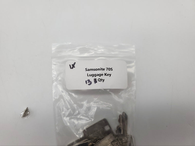 1x Samsonite 70S Key Pre-Cut for Luggage, Trunk, Briefcase Flat Steel USA Made 3