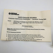 Mopar MD182291 Belt Camshaft Timing OEM New Old Stock NOS Sealed CEC46820 7