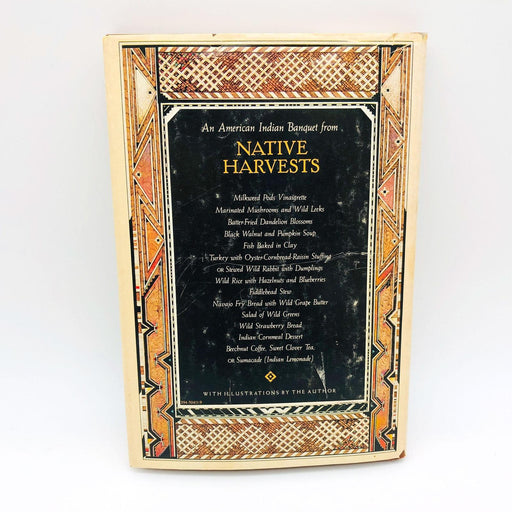 Native Harvests Hardcover Barrie Kavasch 1979 1st Ed/1st Print Botanical Recipes 2