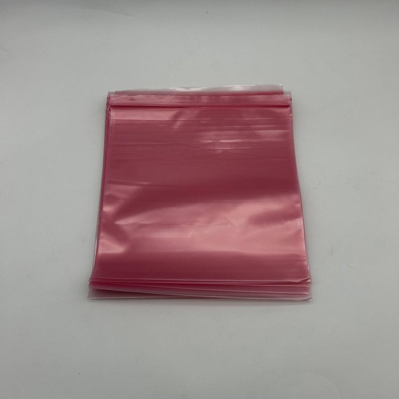 Elkay Plastics FASST41212 Pink Anti-Static Zip Lock Bags 12x12 4 Mil 25 Pack 6