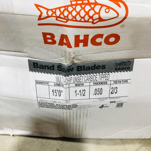Bahco 3860-41-1.3-TMC-2/3 Band Saw Blade 15' L x 1-1/2" W .050 Thick 2/3 Teeth 2