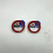 3M 471 Marking Tape Red Vinyl Red 1/2in X 36yds 5.2mil SS PN 07207 Lot of 2 7