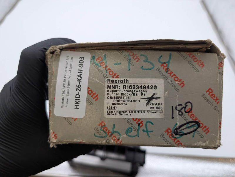 Rexroth R162349420 45mm Linear Ball Runner Block 86mm W 174.1mm Len