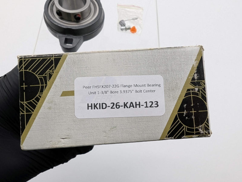 Peer FHSFX207-22G Flange Mount Bearing Unit 1-3/8" Bore 3.9375" Bolt Center 6