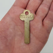 2x Mosler 74015 Safe Deposit Lock Key Blanks 0.075"T x 0.35"W x 2.3"L Flat Steel 1