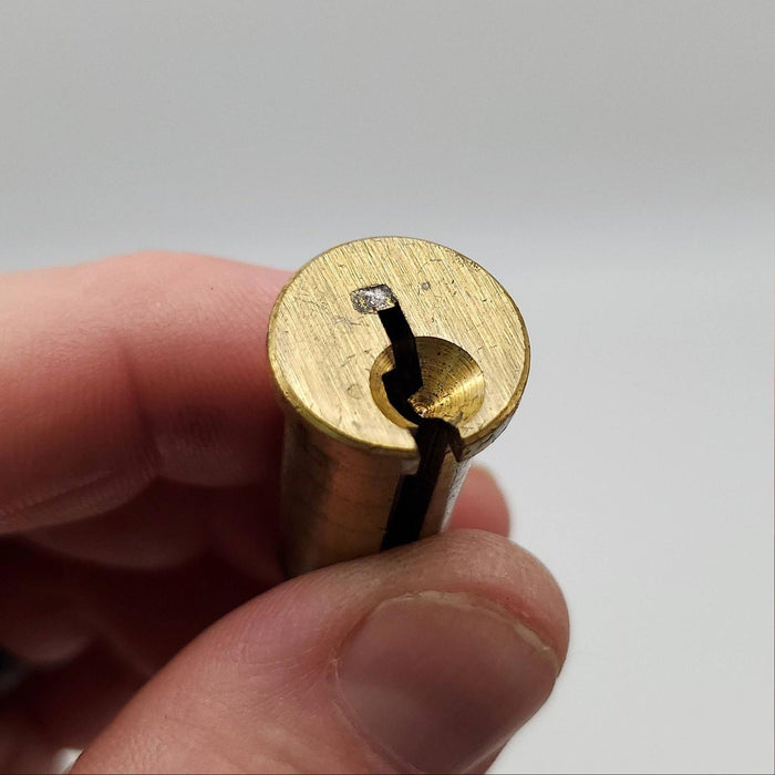 2x Schlage 33-406 Cylinder Plugs 1-1/8" C Keyway 6 Pin Satin Brass 606 2