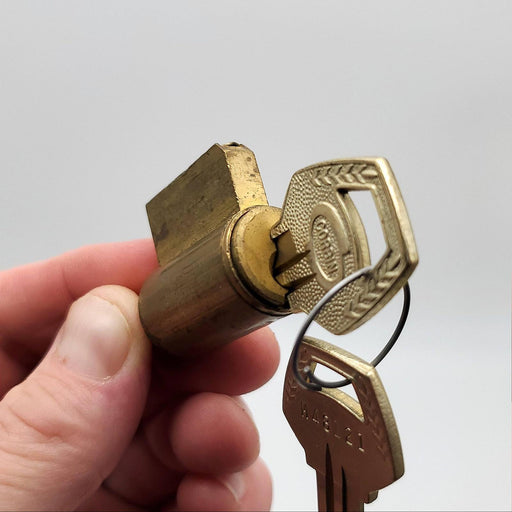 Corbin 460R Lock Cylinder Key In Knob 440 Series 60 Keyway Satin Brass 6 Pin 1
