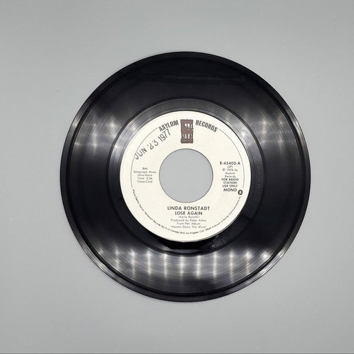 Linda Ronstadt Lose Again Single Record Asylum Records 1976 E-45402 PROMO 2