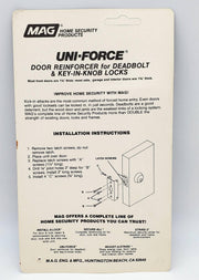2x Security Door Reinforcement Plate Deadbolt or Lockset MAG Edge Guard 10-S 6