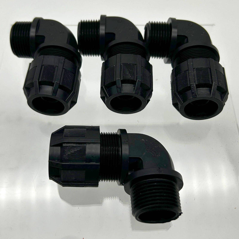 Thomas & Betts 4970NM Strain Relief Cord Connector 3/4" 90 Degree Non Metal 4pk 1