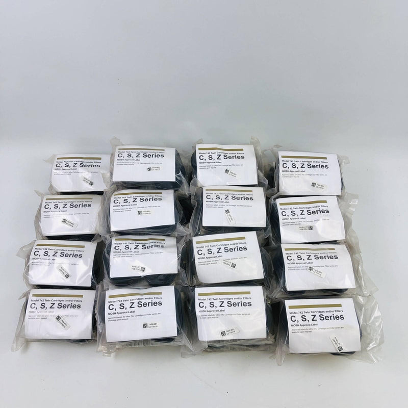Scott 7422-SD1 Respirator Cartridges Model 742 C, S, Z Ser Olive/Magenta NIOSH Bulk Lot of 28 9