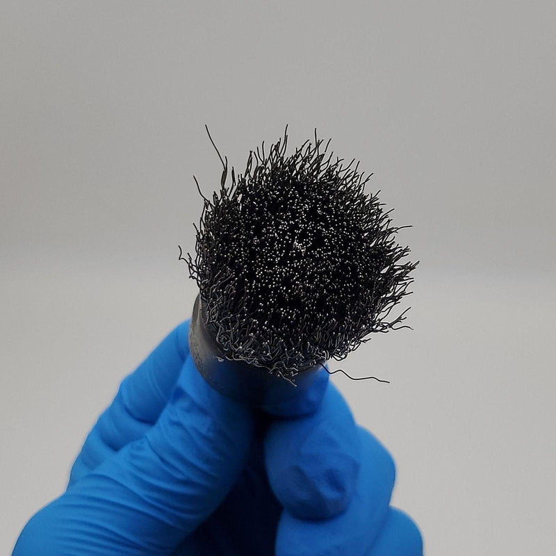 Weiler 1" Crimped Wire End Brush 10022 0.0104" Steel Fill 1/4" Dia 5/8" Len Stem 2