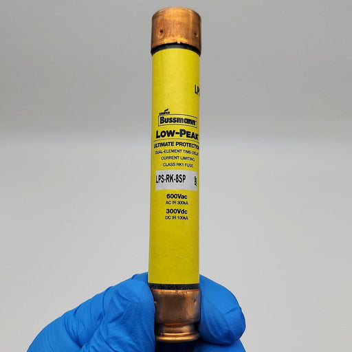 Bussmann LPS-RK-8SP Fuse 8A 600V Time Delay Dual Element Low-Peak 1
