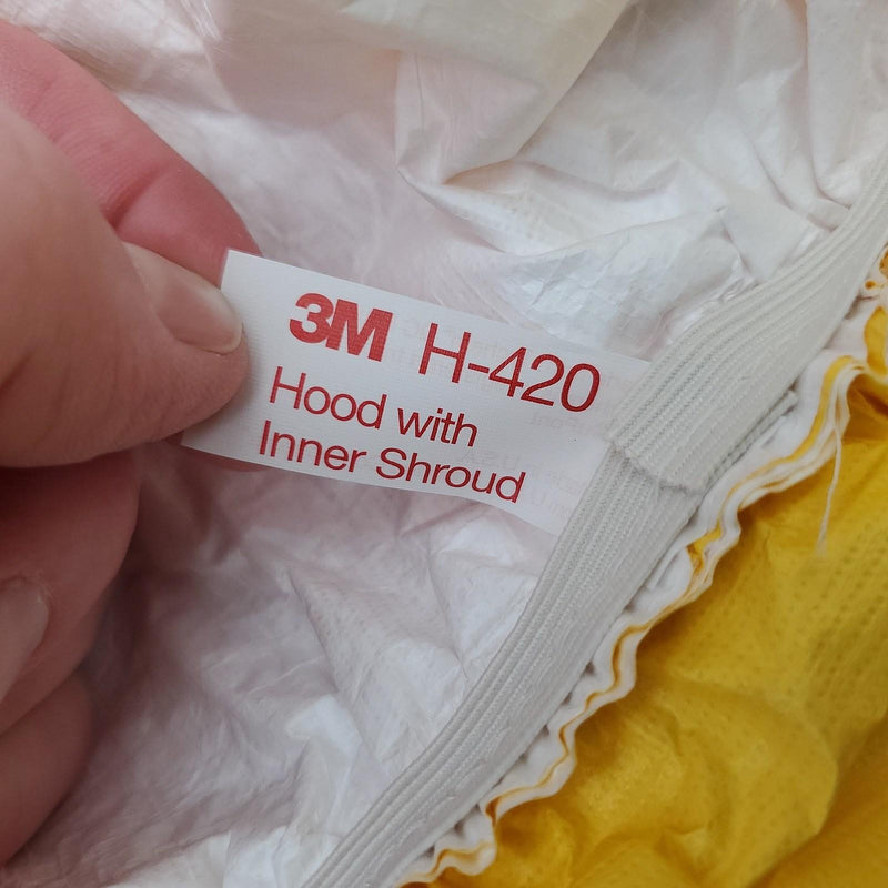 3M H-422 Hood Assemblies w/ Inner Shrouds, 2 Hard Hats Suspensions & Chin Straps 9
