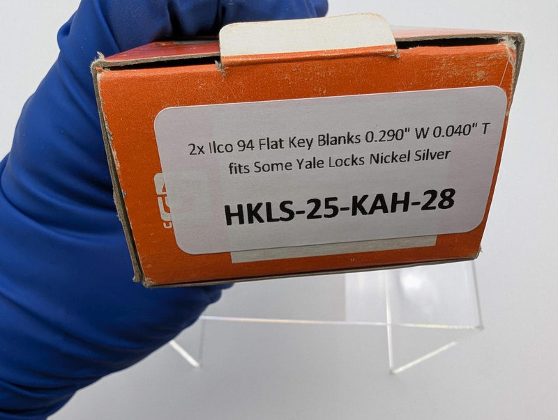 2x Ilco 94 Flat Key Blanks 0.290" W 0.040" T fits Some Yale Locks Nickel Silver 4
